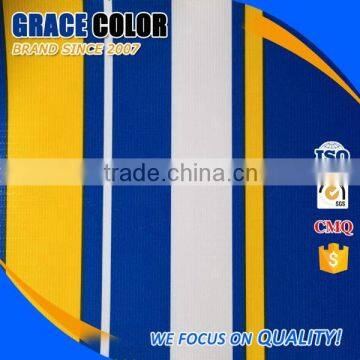 pvc tarpaulin striped awning fabric