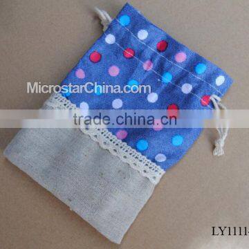 10*13cm IN Stock 2016 Stockgood Selling Jewelry Customized Wholesale Soft Burlap Bag