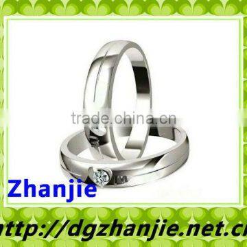 high quality titanium rings with diamond #41000