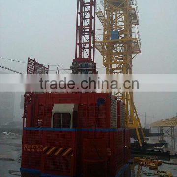 SCD200 (2000KG) concrete elevator machine with counter weight