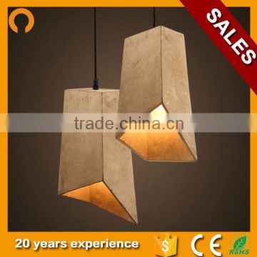 New Design Modern Cement Concrete Antique Pendant Lamps with vintage edison