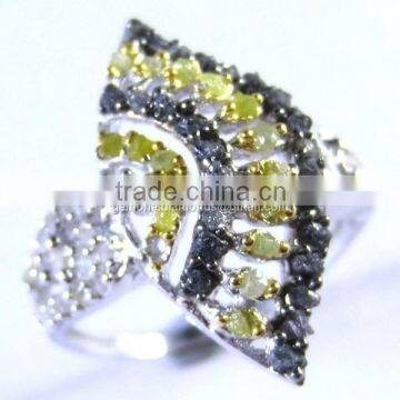 Rough UnCut Diamond Wedding Ring