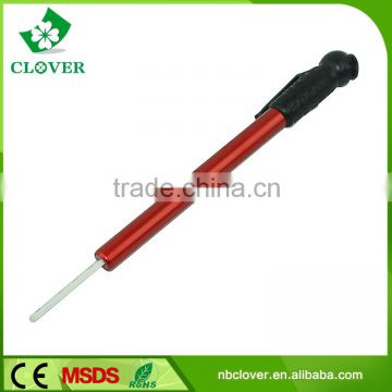 Aluminum and plastic PMS color pen type tire pressure gauge