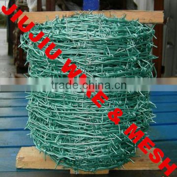 Anping Jiujiu pvc coated barbed wire best prices