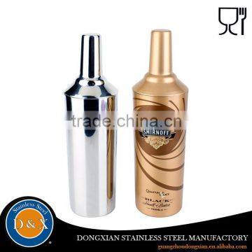 China suppliers cheap stainless steel insulated cocktail shaker bottle