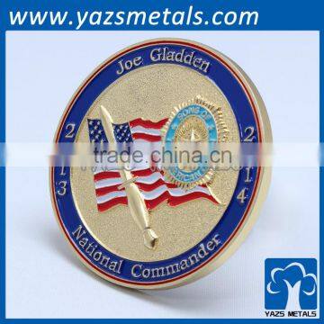 custom soft enamel gold sovereign metal vintage coin