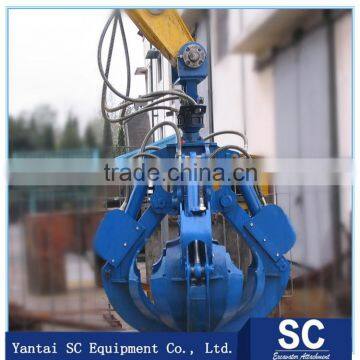 Hydraulic Orange Peel Grab Excavator Grapple Bucket for sale