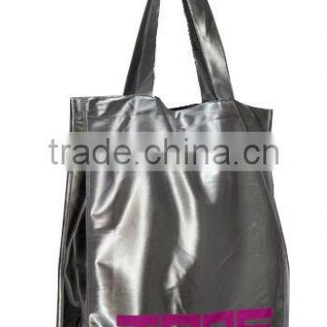 silver printed extra large shopping bag