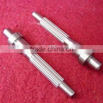 Stainless steel machinery spline shaft,motor shaft, OEM manufacturer