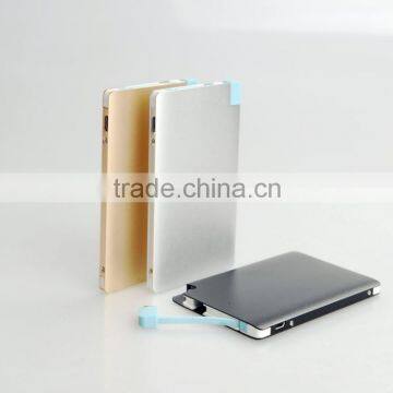 super ultra slim 2500mah name card credit card size power bank