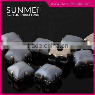 New Products Cabochon Pearl Square Rhinestone Trimming