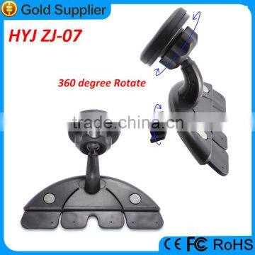 Easy to use adjusting CD slot magnetic phone holder car