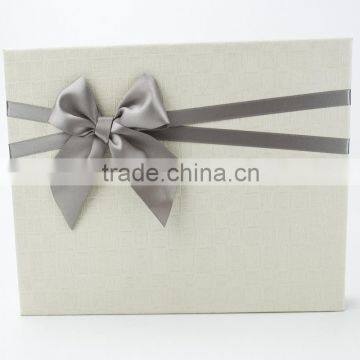Most Popular Silver Satin Ribbon Bows for Gift Decorative photo-5