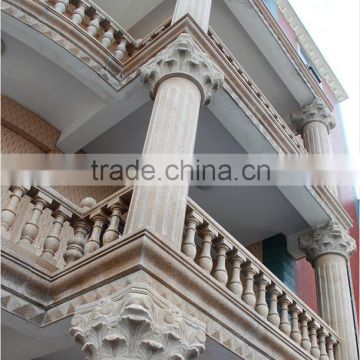 Palace design and new house balcony decoration solid granite stone bollards