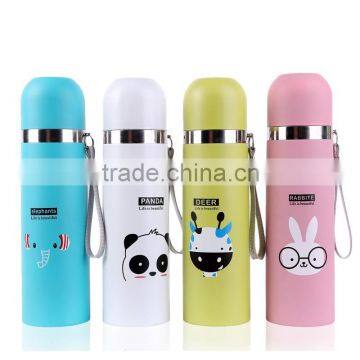 Wholesale factory direct sale 2015 new high quality stainless steel cartoon vacuum cup