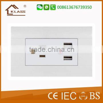 2015 European Style Schuko Electrical Socket IP20 Mechanism, 118-KA3 White photo-2