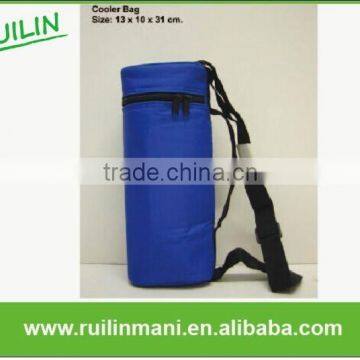 600D Polyester Single Wine Bottle Cooler Bag