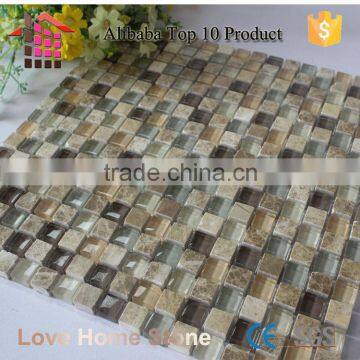 2016 Newest Design Stone Mixed Glass Mosaic For Wall Decoration photo-3