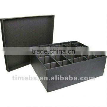 Stackable esd plastic container