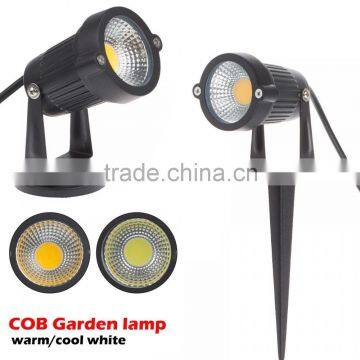 Hot sale IP65 waterproof 5W COB LED Garden light with base