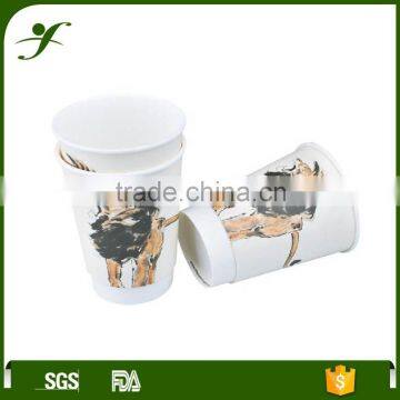 12oz Double Wall Disposable Custom Printed Coffee Paper Cup photo-3