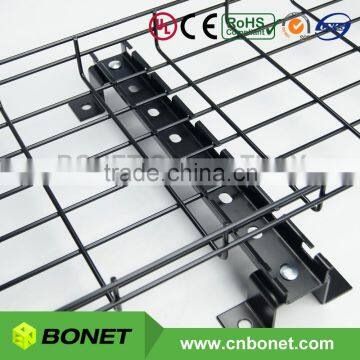 Plastic Coated Wire Mesh Cable Basket Tray Accessory for Floor Mounting photo-4