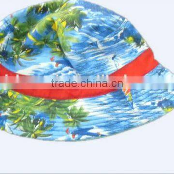 Hawaii Print Surfers Tropical Fisherman Hat