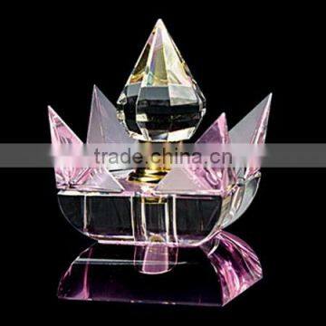 2016 Popular and fashionable crystal perfume bottle for graceful women