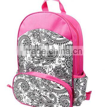 DIY Toy Coloring Your Own Backpack Bag With 6 Markers photo-2