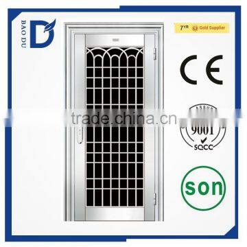 2016 New Type Hot Sale Security Steel Door Durable Embossed Design Stainless Steel Door photo-4