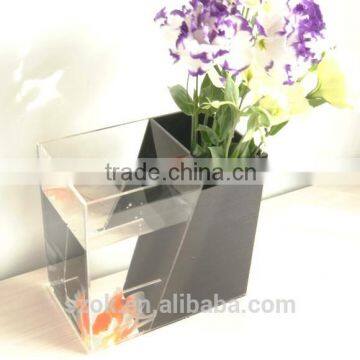 high quality clear acrylic fashion design square desktop fish tank wholesale