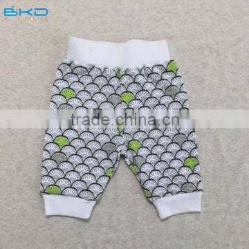 BKD newborn 0-24M all-over printing infant pants with elastic