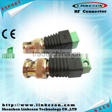 bnc male balun connector to dc power connector