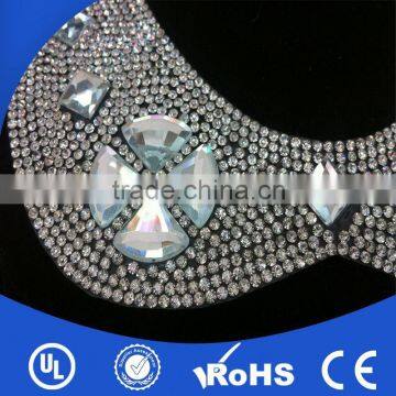 New style crystal wholesale bridal wedding dress flat back crystal square non hotfix