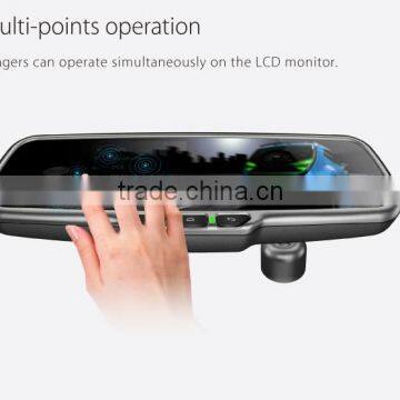 2015 new version 5.0inch Android car rear view mirror with dual recording and GPS navigation and SIM card support