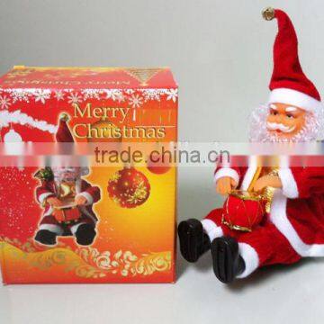 Hot Item Drummer Santa Claus Moving Doll, Action Christmas Figure