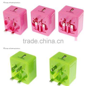 Easy to Take Mini Universal Travel Adapter With USB Charger photo-3