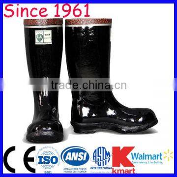 MF1701 Good Price and Best Quality Half Height Traditional Black Color Style Mining Rubber Boots Multiple Functions Rubber Boots