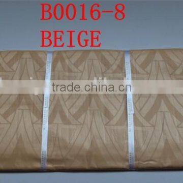 good price High quality african brocade fabric soft material B0016 BEIGE