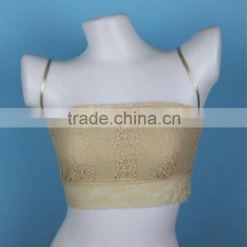 2012 hot sell newest design lace women tube bra