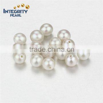 Pearl jewelry DIY accessory round loose pearl 5-5.5mm AA white freshwater pearl beads