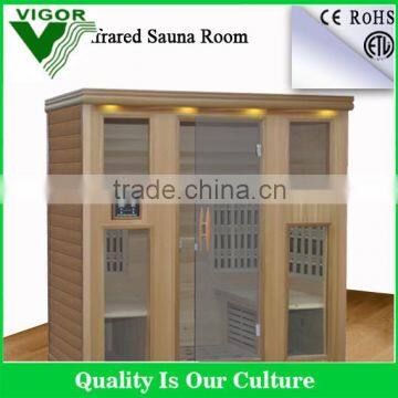 Hemlock wood material wooden home steam sauna room