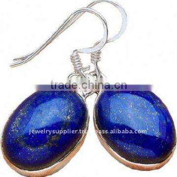 Lapis Lazuli Jewelry Jewellery Gemstone Heart Necklace Two Earrings