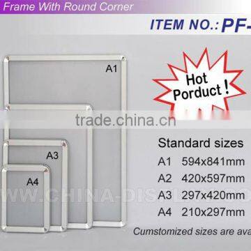 New special design elevator wall mounted advertising Aluminum Snap Frame