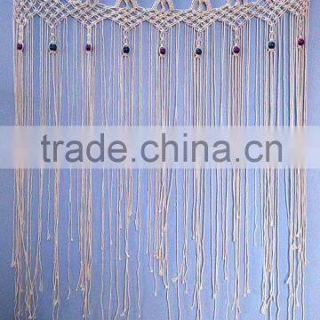 Macrame Curtain Bohomian Hippie Gypsy Decor Modern Wall Hanging