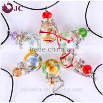 2016 Murano Glass Essential Oil Aromatherapy Diffuser Aroma Necklace Pendant