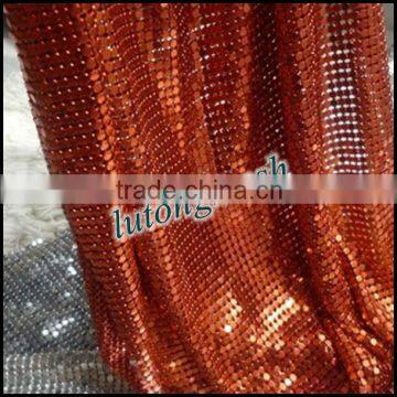 Anping Lutong mesh metal mesh sequin fabric for fabric curtain drapery