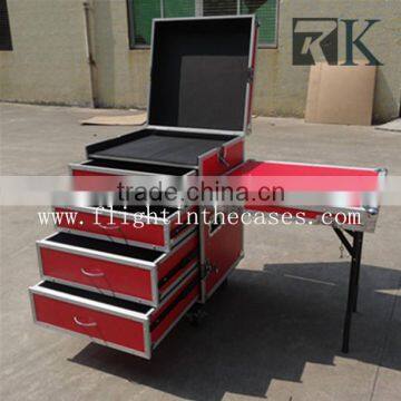 High Standard Aluminum Cosmetic Makeup Case With Drawers photo-3