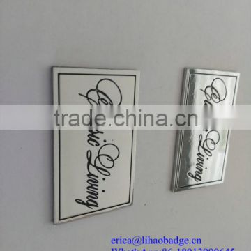 Custom brand metal logo plate label for furniture