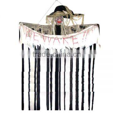 Hanging Polyfoam Witch Curtain With Halloween Banner for Home Decoration photo-1